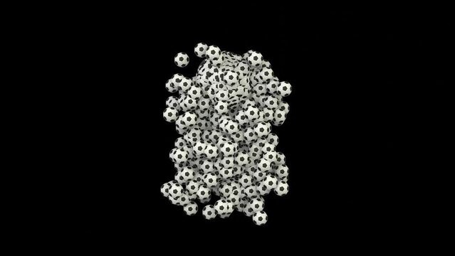 Animation of Morphing Soccer Balls / Footballs -  Number 8