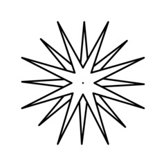 sea urchin line icon vector illustration