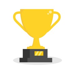 Vector illustration of a trophy as an award, perfect for sports advertising