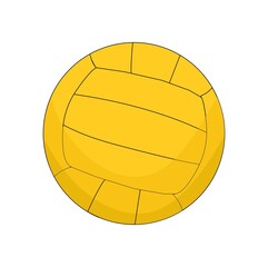 Vector illustration of clean volleyball, perfect for sports advertising