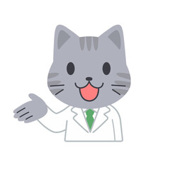 説明をす猫の先生