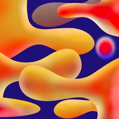 Liquid color background design. Fluid gradient shapes composition. Futuristic design posters