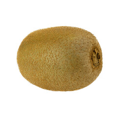 Fruit: Whole kiwi fruit isolated on white background. Clipping Path. Full depth of field.