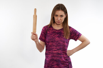 girl on white background