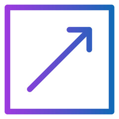 top right gradient icon