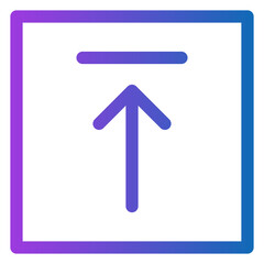 up arrow gradient icon