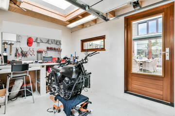 Workshop for the repair of mopeds and bikes