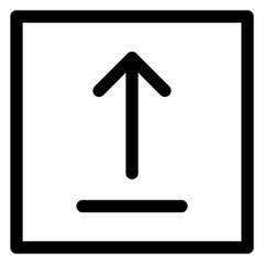 upload line icon