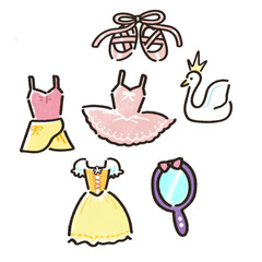 バレエ衣装のイラスト