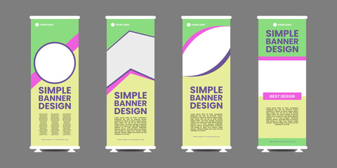 X-Banner template Simple Design. Big Sale Banner Design, Promotion, Advertising, Roll-up