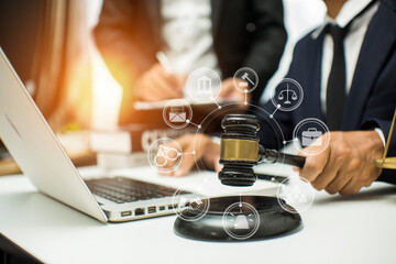 Business and lawyers discussing contract papers  Consultation and legal concepts, lawyers, 