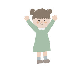 女の子の全身イラスト3