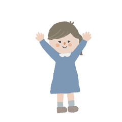 女の子の全身イラスト3