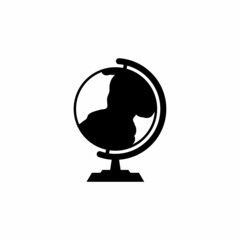School globe icon design template illustration vector