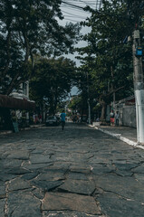 Naklejka premium street in the city