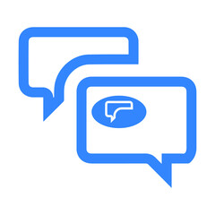 Chatting dialog and message icon