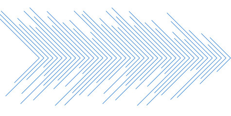 Fototapeta premium Blue minimal arrows lines abstract futuristic tech background. Vector digital art banner design