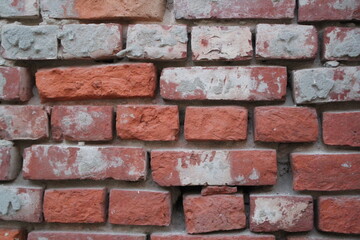 Old rusty brick wall texture background