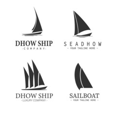 Dhow ships Company logo pack inspiration design