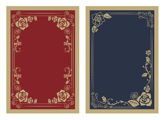 薔薇　飾り　フレーム
