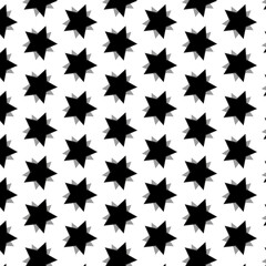 black and white stars