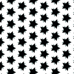 black and white stars