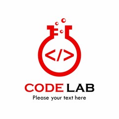 Code lab logo template illustration