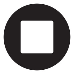 Fototapeta premium Illustration of 'Stop' button design icon
