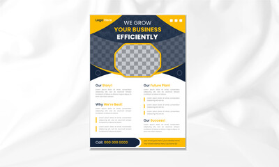 Corporate Business flyer design template. Geometric shape business flyer design layout, business banners, business poster design and leaflets.