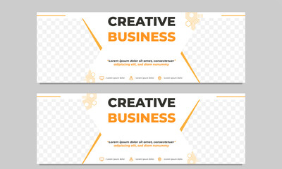 creative business horizontal banner template