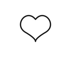 Heart line icon. Vector symbol in trendy flat style on white background. Love sing for design.