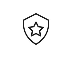 Black line icon on white background