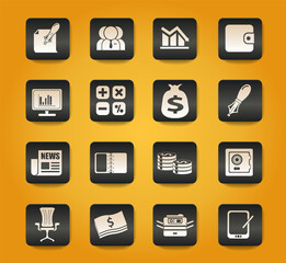 Business and Finance Web Icons