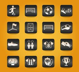 football icon set