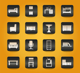 Furniture simply icons