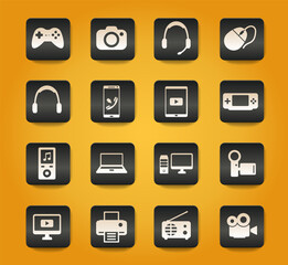 Gadgets simply icons