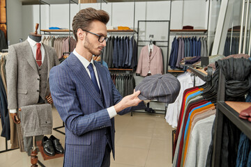 male choosing clothes