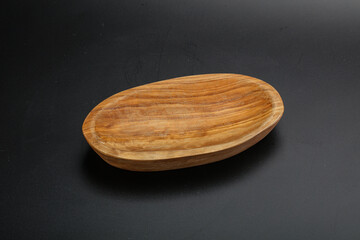 Wooden empty bowl for kitchen