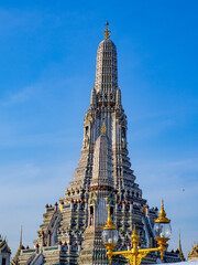 Wat Arun Ratchawararam Ratchaworawihan It is a beautiful temple with unique ancient artwork located in Bangkok, Thailand.