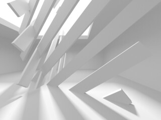 White Modern Background. Abstract Building Concept
