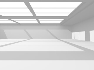 White Modern Background. Abstract Building Concept