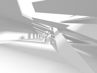 Abstract White Architecture Design Concept