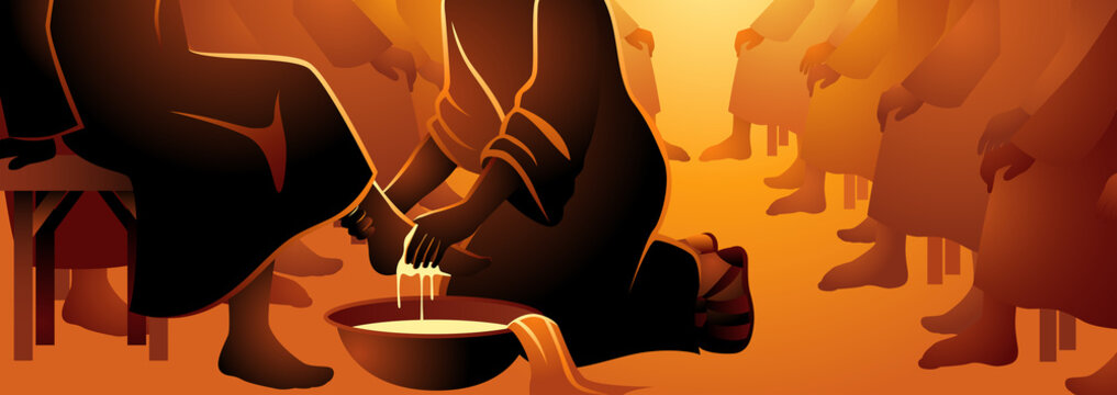 Jesus washing apostles feet