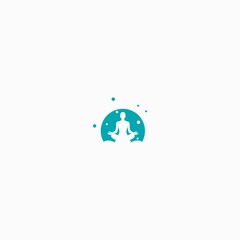 SPA, YOGA, MEDITAION LOGO SIMPLE VECTOR