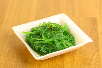 Japanese traditional seaweed salad Chukka