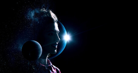 The universe within . Mixed media