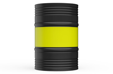 oil barrel crude isolated 3d illustration rendering