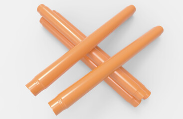 oil plastic metal stream cylinder pipe background texture 3d illustration rendering