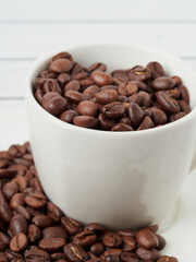 roasted coffee beans, can be used as a background