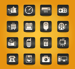 Fototapeta na wymiar home appliances icon set